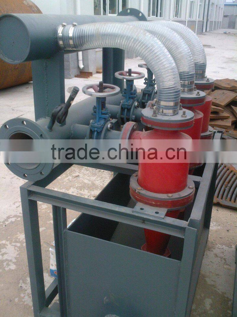 Hydrocyclone separator for gold ore process