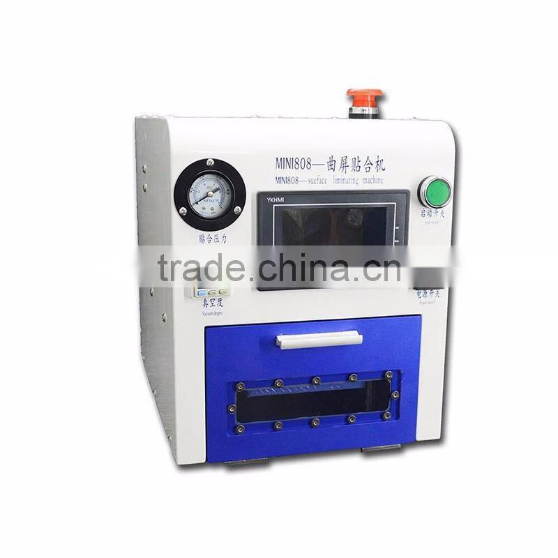 Mobile Phone Market Good Price LCD Screen Laminating Machine Edge for Samsung edge lcd screen laminator/ Free with 3 molds &pum