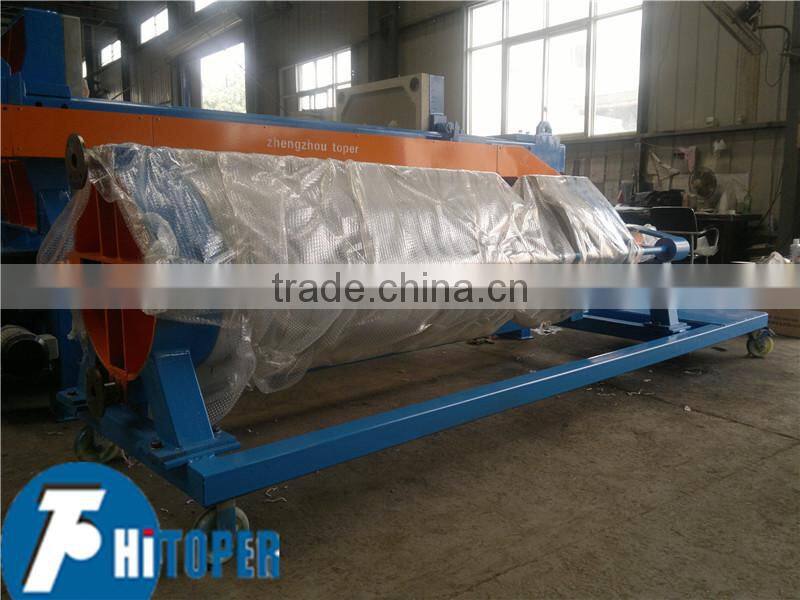 Cotton cake filter press with casters for food filtration