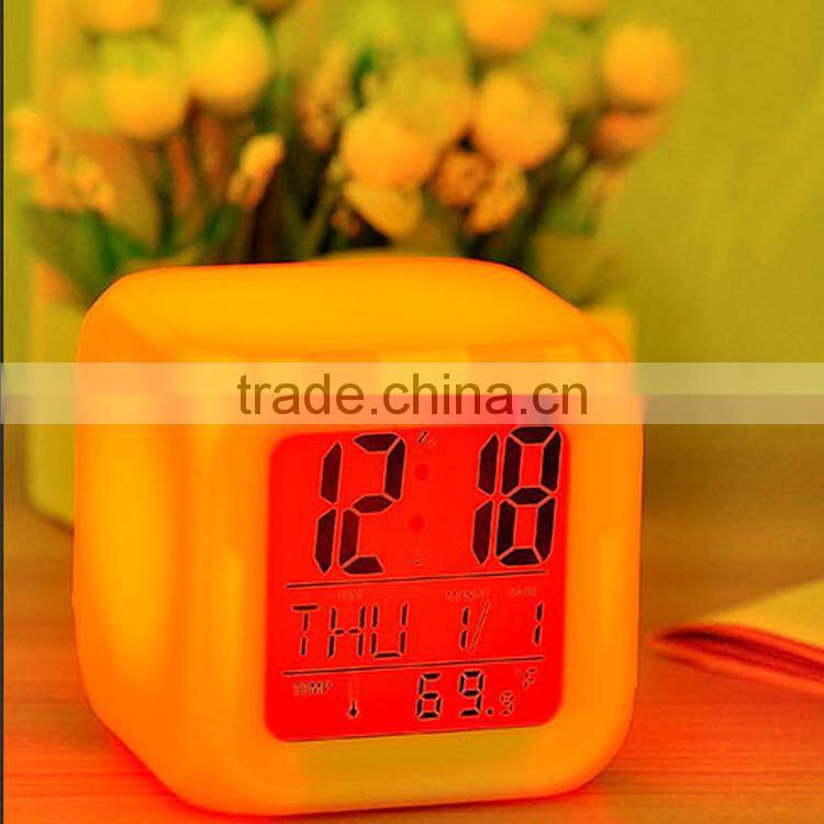 led color changing clock digital alarm clock promotional gift alarm clock home decoration clock