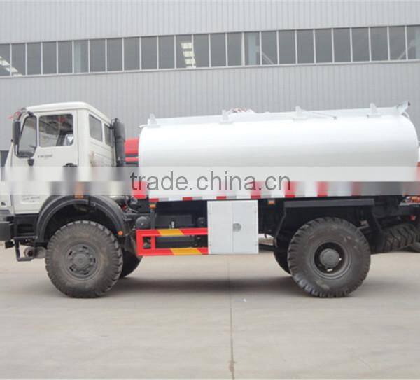 10000 liters howo EuroII 290hp off road 4x4 oil truck