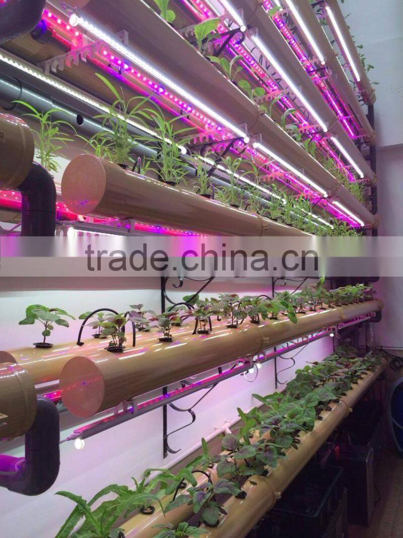commercial greenhouse grow light wtih AC 85-265V,T8 4 feet grow tube lamp,Red/blue/White led plant light