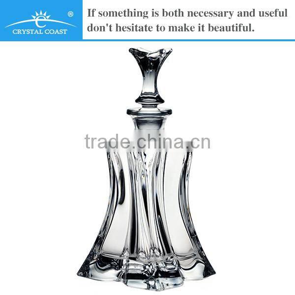 unique european shaped glass liquor bottles