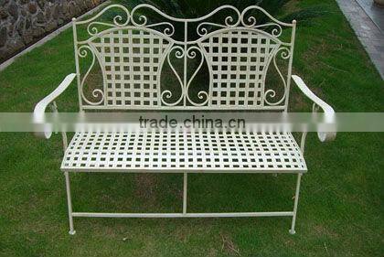 Royal Antique White Garden Bench