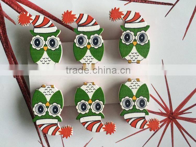wooden decoration wooden pegs,decoration clips owls pegs gifts
