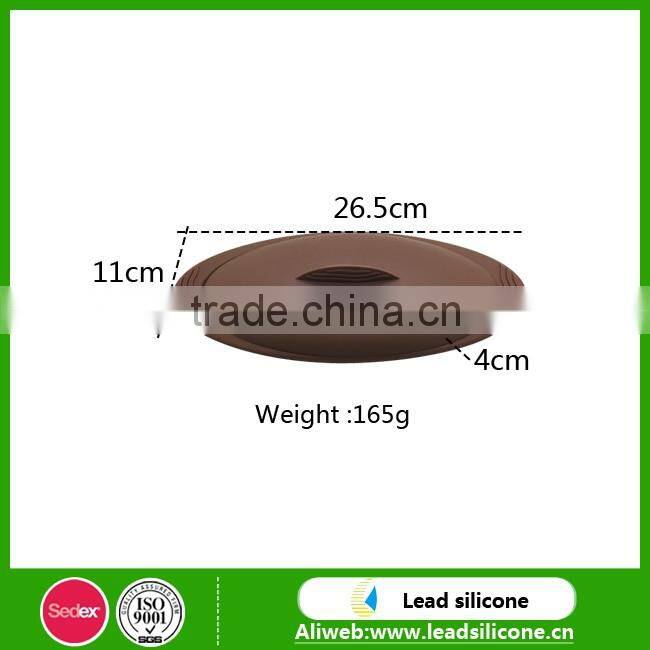 Multi-function Kitchen ware Silicone Steamed Fish Bowl, Folding Silicone Bowl With Lid