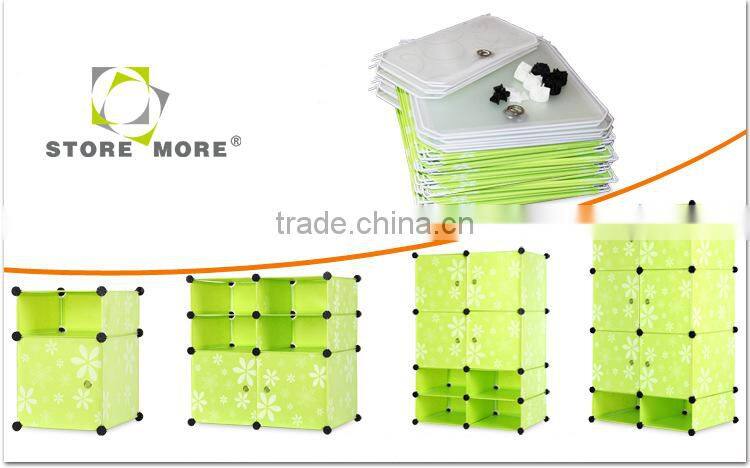 Children 6 resin sheets wardrobe simple grid storage box diy combination storage cabinets