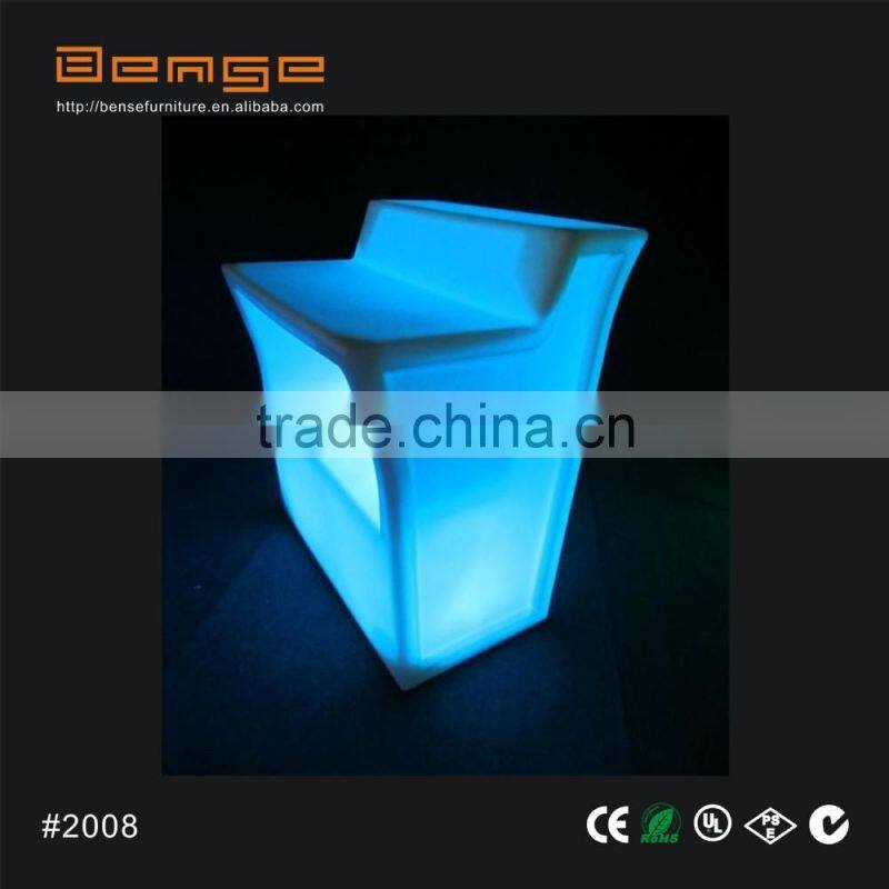 #2008 Jumbo bar counter flashing led portable bar counter bar table