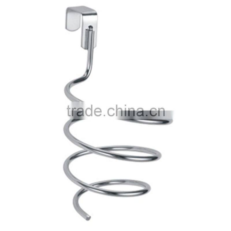 Stainless Steel Wall-Mounted Spiral HairDryer Holder