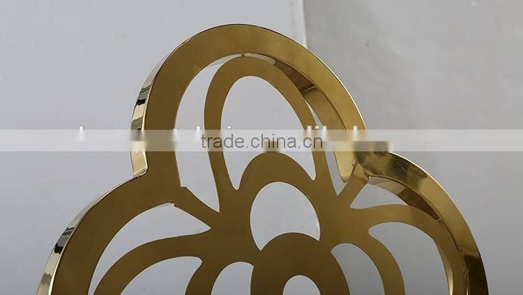 Foshan furniture modern stainless steel dining chair for restaurant