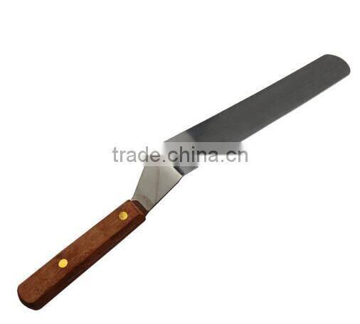 CY196 Hot sale 10'' wood handle staniless steel bread knife butter knife
