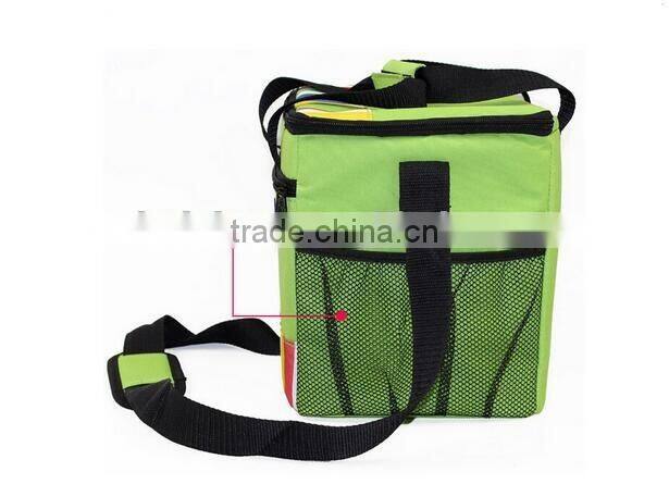 CY153 Lunch Tote Bag Box Cooler Bag, Silver Interior and Long Handles, Picnic Cold Drink Insulation Bag Cooler Bag Freezable