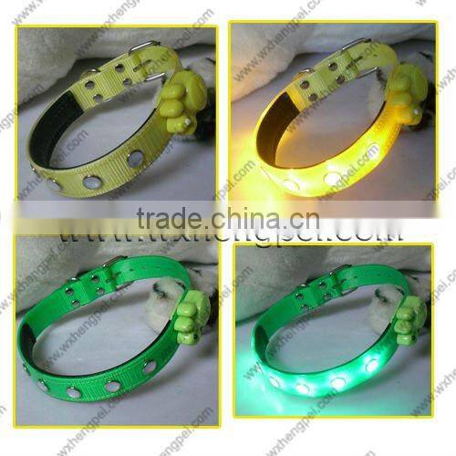 crystal pet collar with LED
