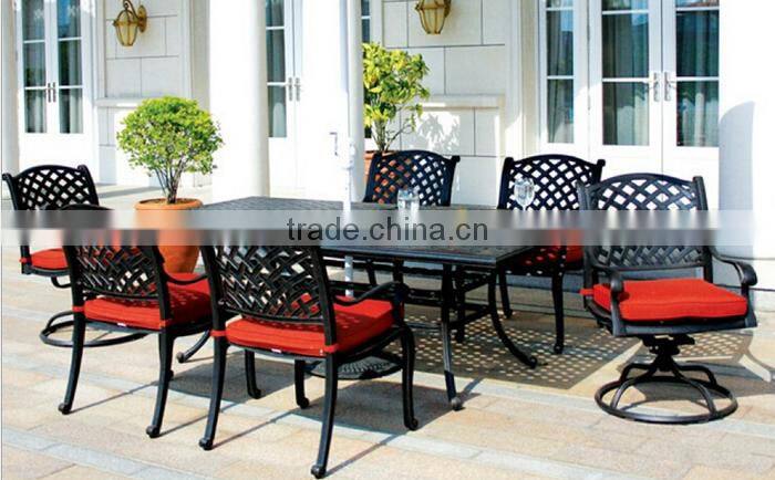 SIGMA cast aluminum garden dining set outdoor table and chairs
