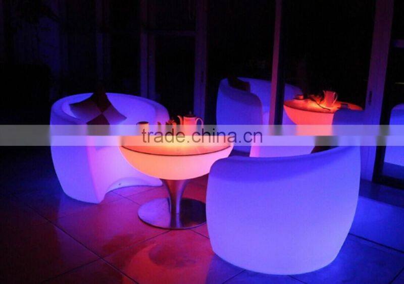 2017 Sigma 16 colors change PE plastic cheap outdoor bar stool sets