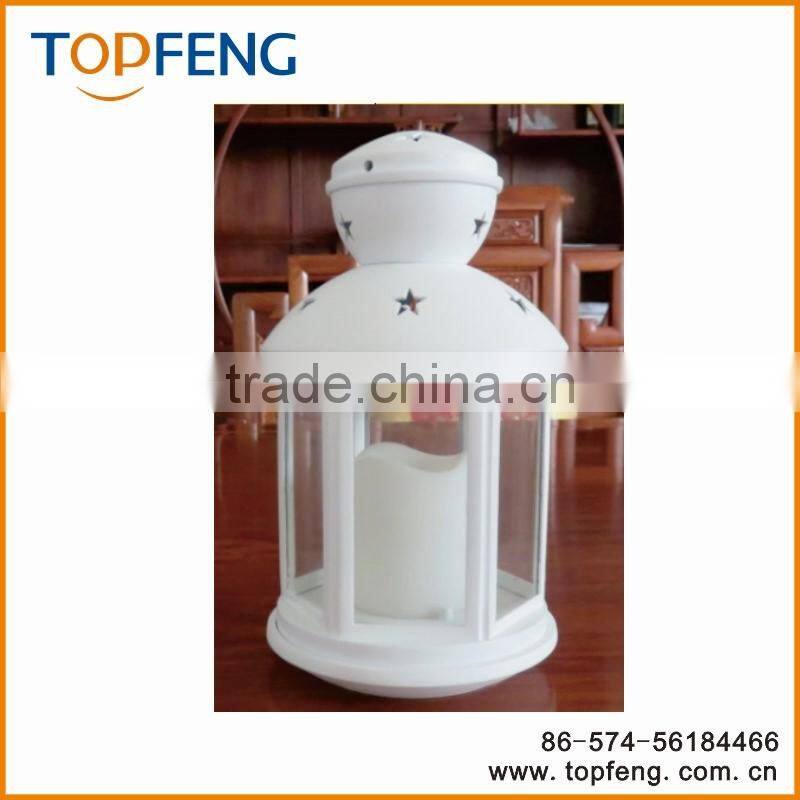 Star Lanterns Candle Stands Wedding Decor Votive Round Metal Hanging Wrought Iron Storm Lantern