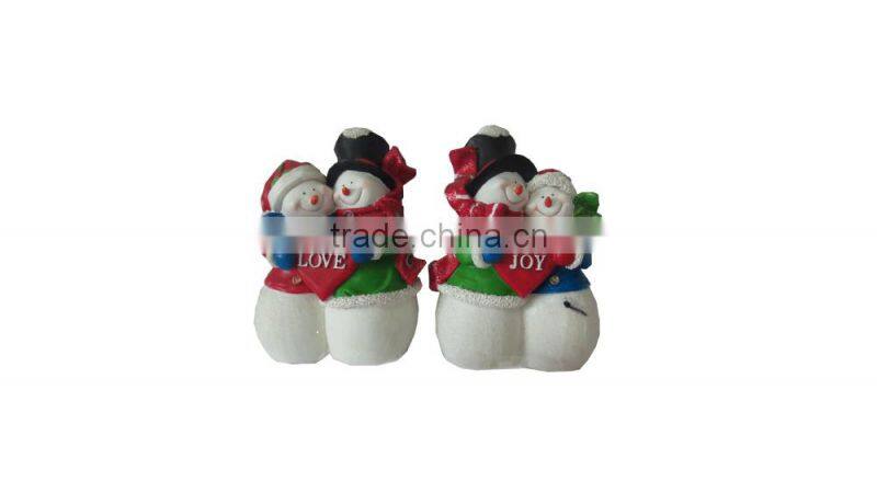 2014 new handmade resin christmas snowmen for sale