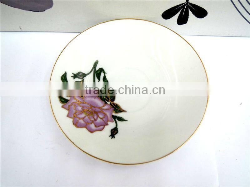 High quality coffee cups 6oz white porcelain new bone china cup and saucer