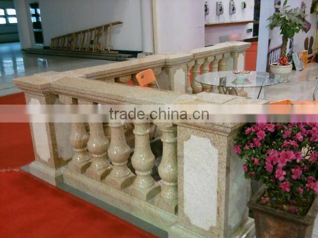 hand carved marble stone pillar