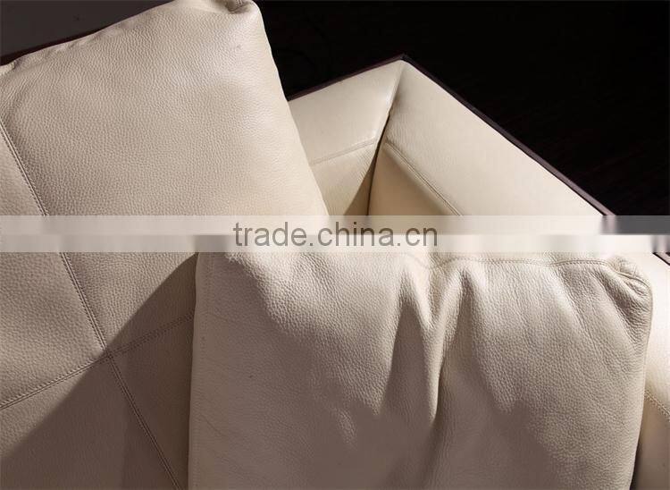 modern luxury furniture white italy geniune leather living room sofas