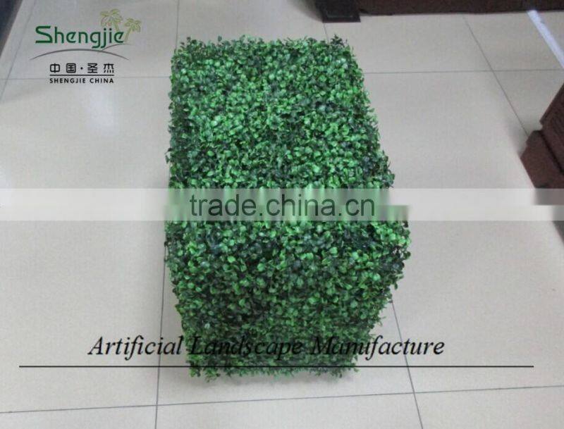Indoor artificial plastic boxwood hedge for decoration