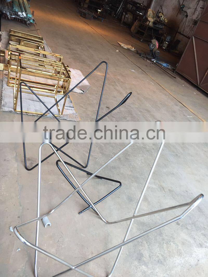 Metal chrome chair base,low cost metal frames, indoor furniture metal butterfly chair