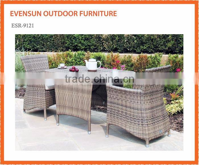High quality rattan furniture ergonomic and stylish rattan coffee table set