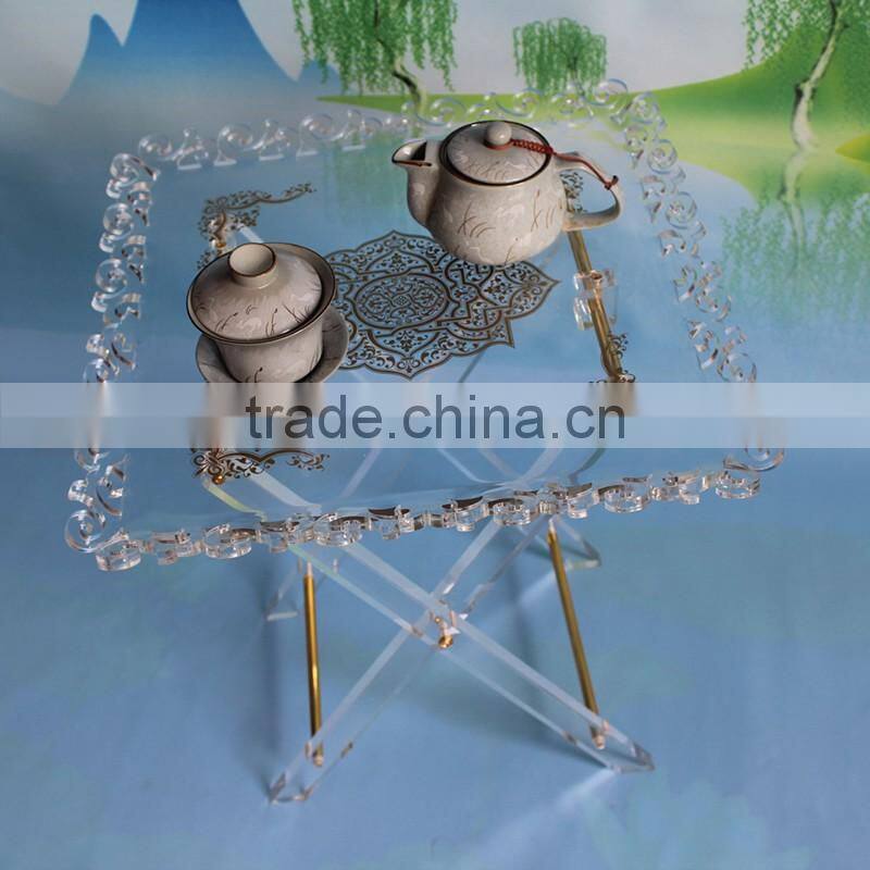 cheap price collapsible acrylic tea tables wholesale