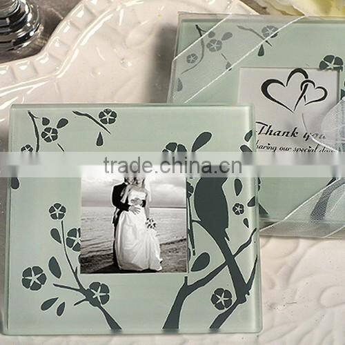 unique wedding glass coaster