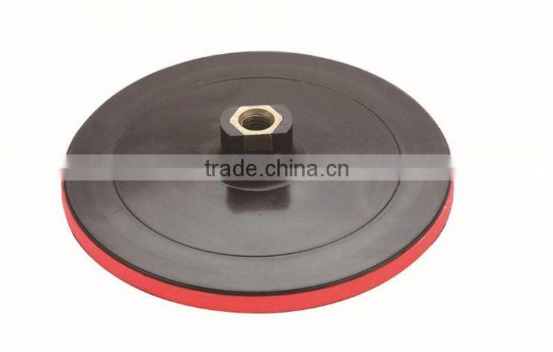 with velcro backing polishing pad for with nut/thread wood and car polish 125mm polishing pad