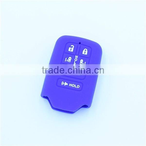 6 button fob silicone rubber car key covers for honda