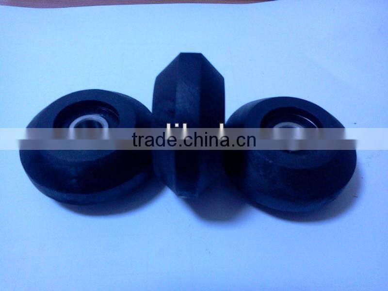 With bearing The black nylon wheel