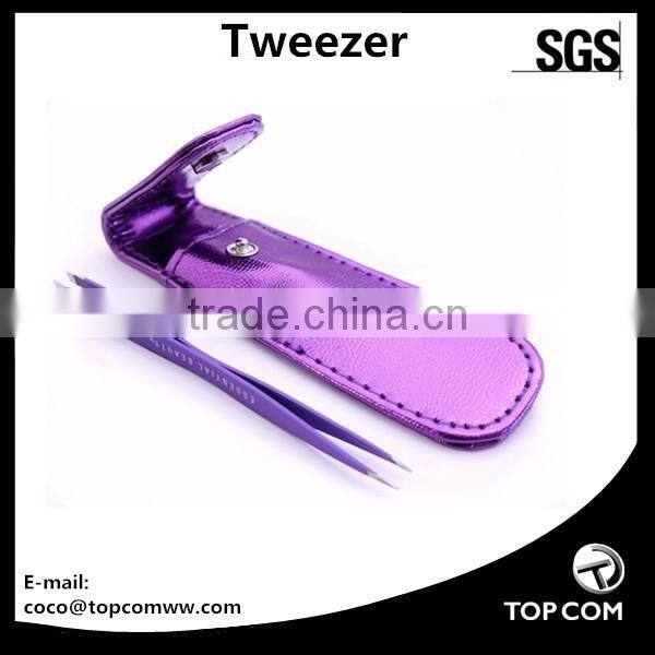 High quality stainless steel double end tweezers set