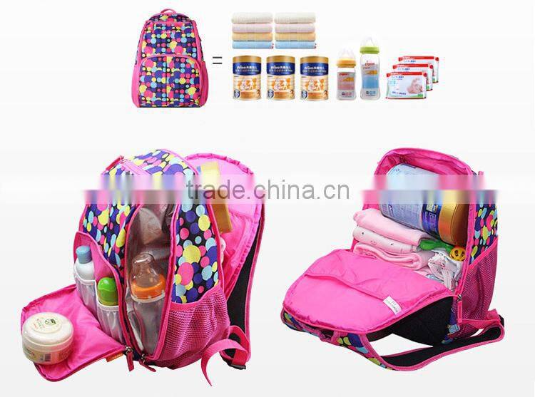 Latest design nylon western diaper bags mom bag