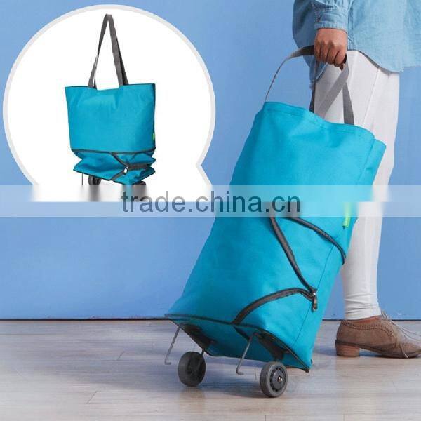 Wheeled Folding Grocery Shopping Trolley Bag