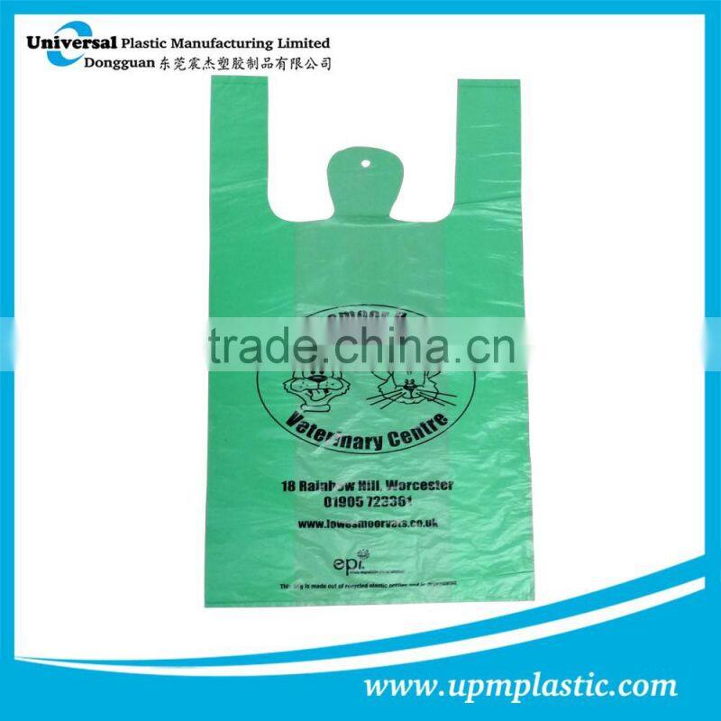Eco-friendly disposable HDPE plastic shopper