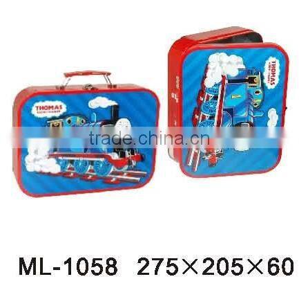 Metal Kid's Lunch Box, Handle Tin