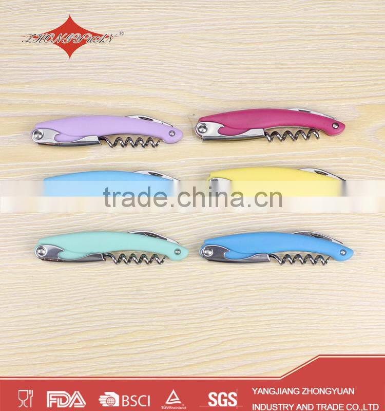 high density Wooden cork Corkscrew stainless steel Wine Opener with Quality Assurance