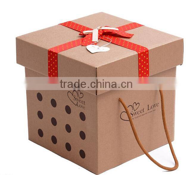 Wedding square gift card box square gift box