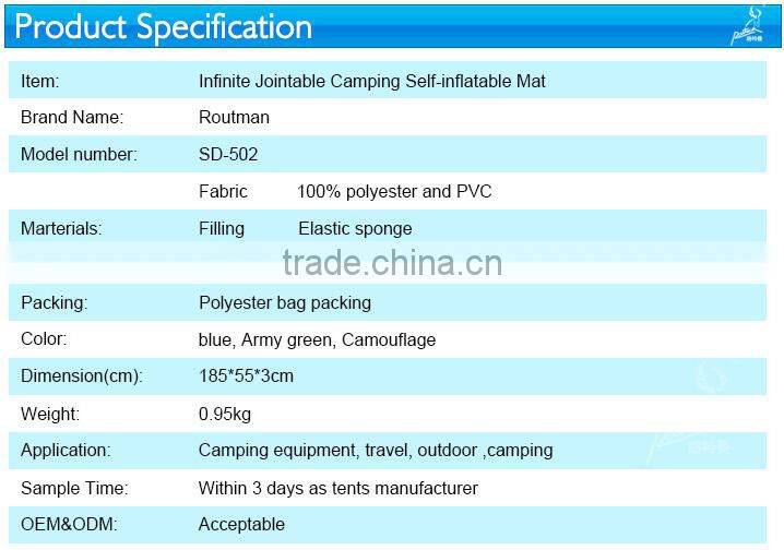 High Elasticity Folding Self-inflatable Camping Mat Beach Matress