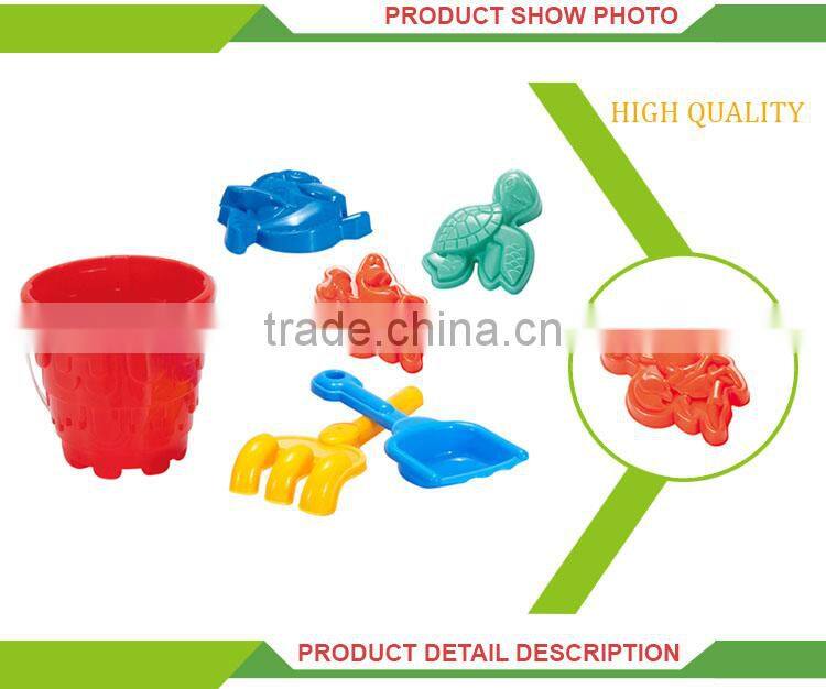 Top selling summer beach game tools toy plastic beach buckets wholesale