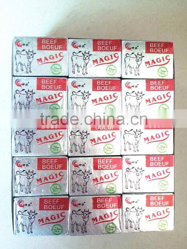 Magic bouillon cubes brand, chicken/shrimp/beef flavour cooking bouillon cubes seasoning cubes