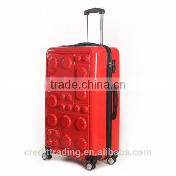 high quality abs and pc luggag trolley bag