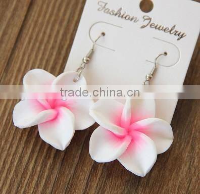 Hot sell Hawaiian plumeria Flower earring Designs for Women