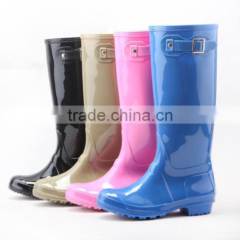 dripdrop waterproof knee high tall europe style slim colorful high quality women gumboots rain boots