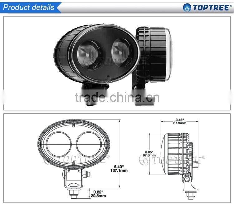 Forklift Parts Supplier Toptree 80V Blue Spot Light 10W Led Forklift Lighrts Blue Arrow Material Handing Light