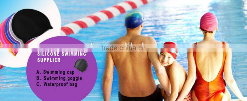 Universal size customized flag swim cap, custom design japanese mesh swim cap