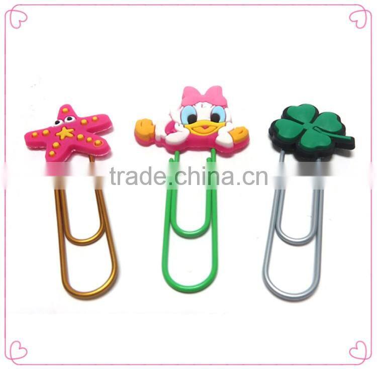 Popular flat metal animal shapes great metal clips with printing card