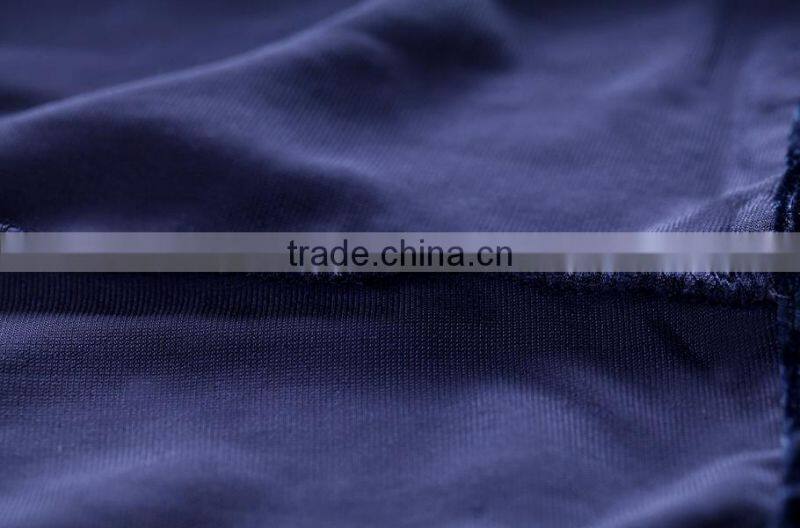 ladies casual warm pure dark blue velvet shorts