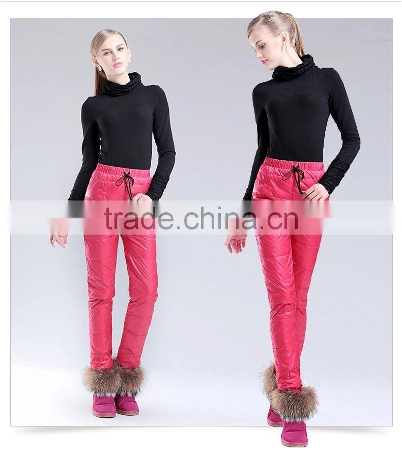 Lovers' clothes colorful keep warm thickening enlarge pants